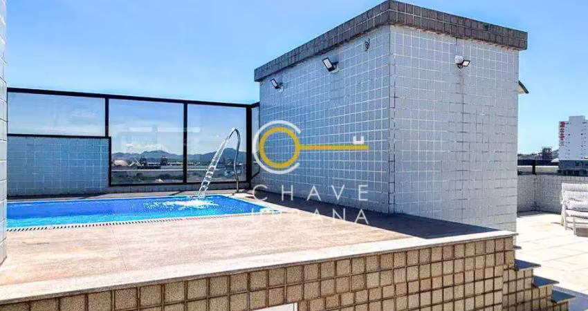 Cobertura com 3 dormitórios à venda, 300 m² por r$ 1.750.000,00 - aparecida - santos/sp