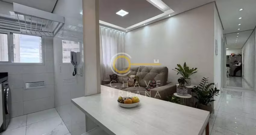Apartamento com 2 dormitórios à venda, 44 m² por r$ 285.000,00 - areia branca - santos/sp