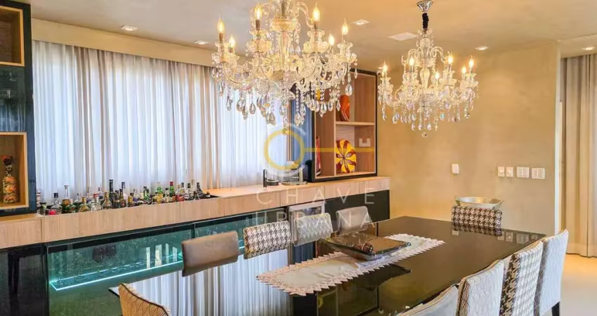 Apartamento de luxo com 3 suítes à venda, 273 m² por r$ 3.500.000 - boqueirão - santos/sp