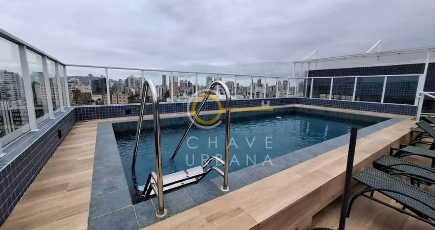Apartamento com 2 dormitórios para alugar, 55 m² por r$ 4.452,20/mês - campo grande - santos/sp