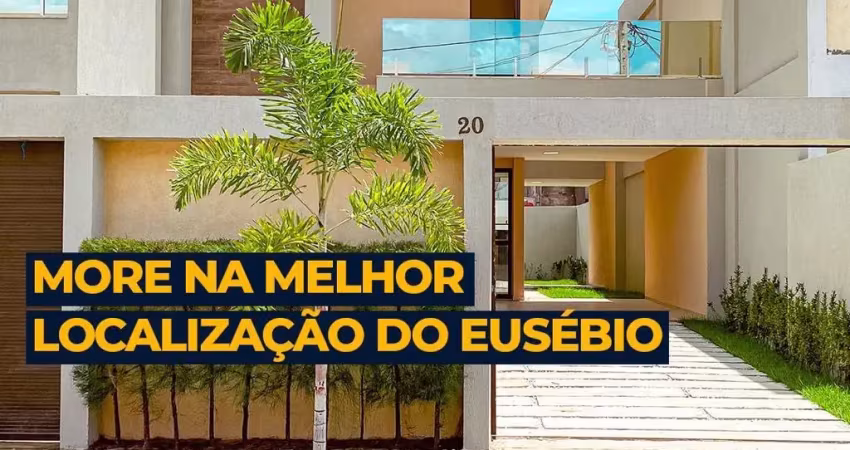 Casa duplex no eusébio - localização ímpar, paralelo a ce040, próximo ao col. ágape.