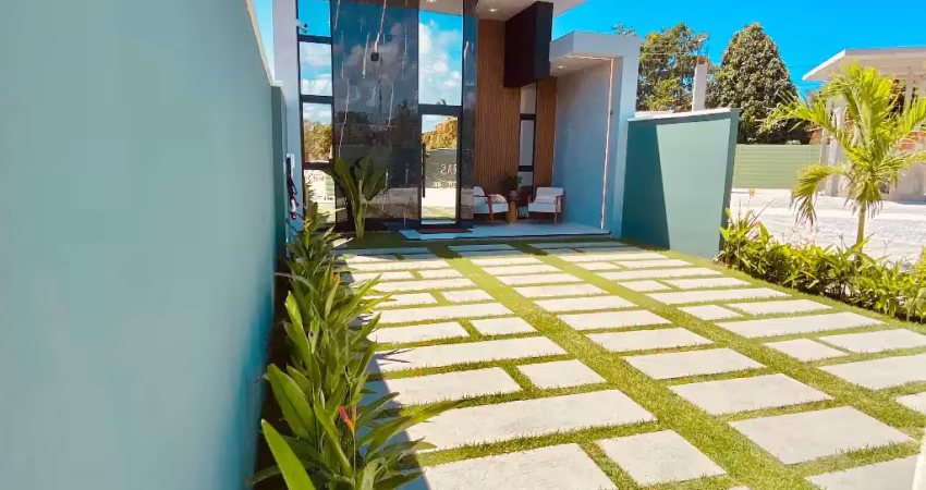 Eusébio casas planas novas e 4 configurações. 3 quartos. piscina opcional.