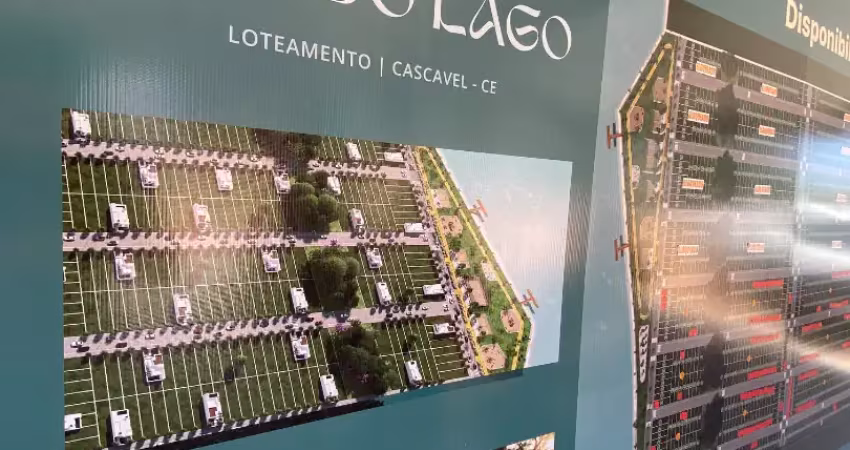 Lotes em cascavel super infraestrutura e píer para o lago mal cozinhado