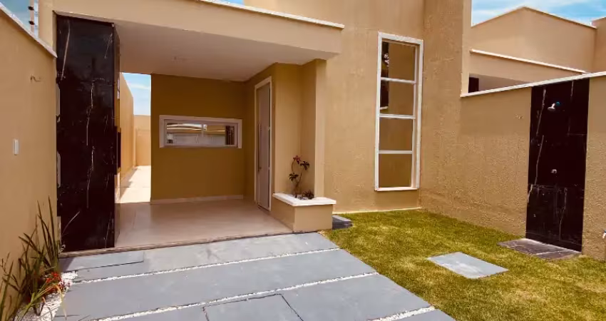 Eusébio - lindas casas planas com 3 quartos. próx. ao centro.