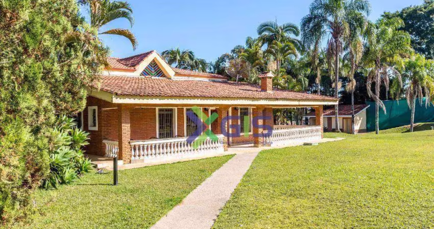 Chácara com 4 dormitórios, 14490 m² - venda por r$ 3.400.000,00 ou aluguel por r$ 16.265,38/mês - ribeirão dos porcos - atibaia/sp