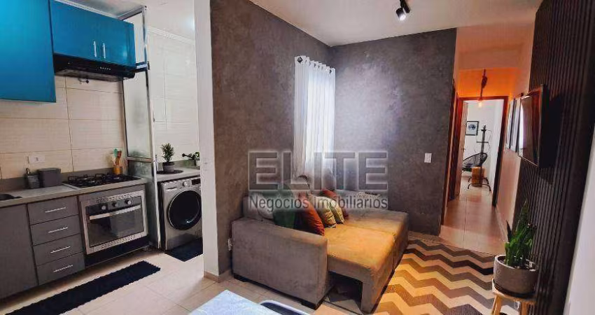 Apartamento à venda, 49 m² por R$ 280.000,00 - Vila Tibiriçá - Santo André/SP