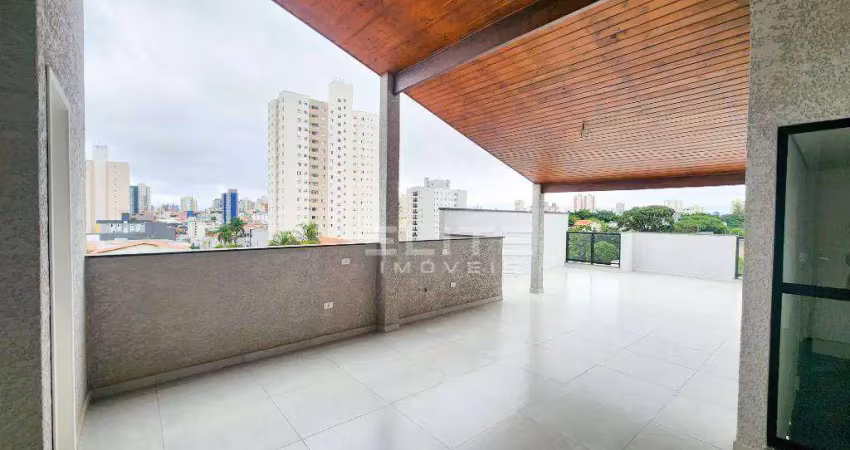 Cobertura com 3 dormitórios à venda, 143 m² por r$ 880.000,00 - vila guiomar - santo andré/sp