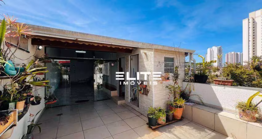 Cobertura com 2 dormitórios à venda, 136 m² por r$ 570.000,00 - vila alzira - santo andré/sp