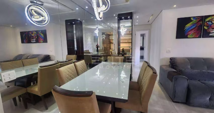 Apartamento com 2 dormitórios para alugar, 91 m² por r$ 5.260,51/mês - jardim - santo andré/sp