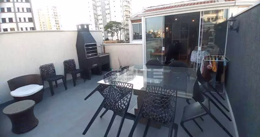 Cobertura com 2 dormitórios à venda, 106 m² por r$ 795.000,00 - vila gilda - santo andré/sp