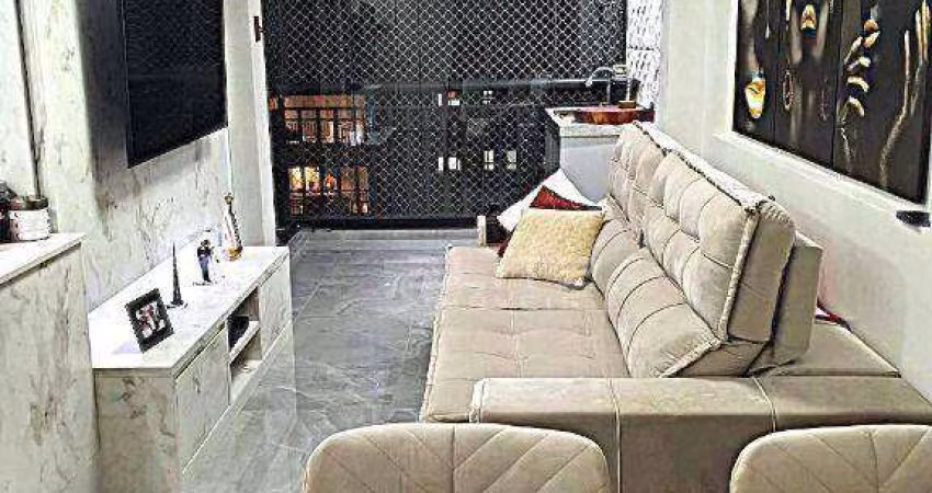 Apartamento com 3 dormitórios à venda, 74 m² por R$ 797.000,00 - Jardim - Santo André/SP