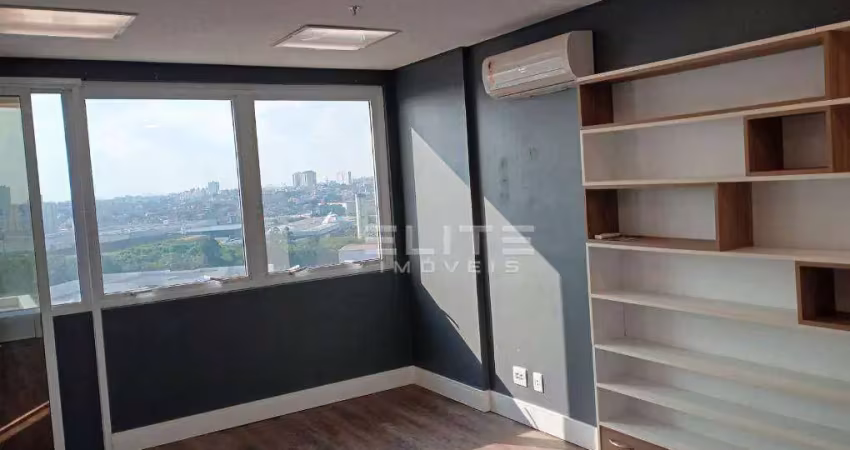 Sala para alugar, 33 m² por r$ 2.595,00/mês - vila homero thon - santo andré/sp