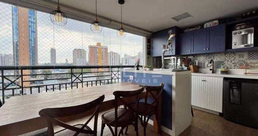 Apartamento com 3 dormitórios à venda, 165 m² por r$ 2.400.000,00 - jardim - santo andré/sp