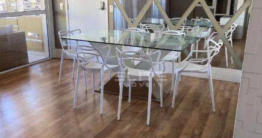 Apartamento com 3 dormitórios para alugar, 128 m² por r$ 6.500,00/mês - centro - santo andré/sp