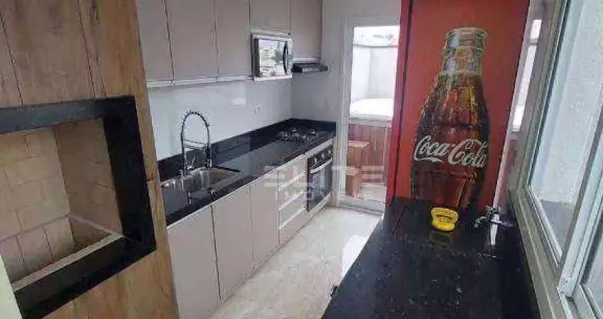 Cobertura com 3 dormitórios para alugar, 124 m² por r$ 4.265,00/mês - vila scarpelli - santo andré/sp
