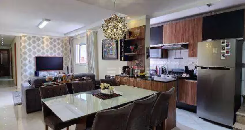 Cobertura com 3 dormitórios à venda, 160 m² por r$ 800.000,00 - campestre - santo andré/sp