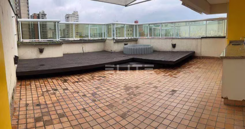 Cobertura com 3 dormitórios para alugar, 250 m² por r$ 12.500,75/mês - jardim - santo andré/sp