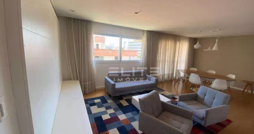 Apartamento com 3 dormitórios para alugar, 136 m² por r$ 6.694,38/mês - vila valparaíso - santo andré/sp