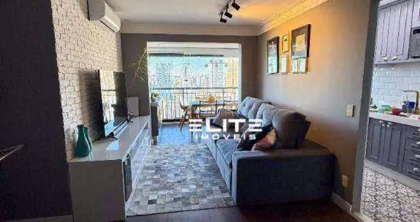 Apartamento com 3 dormitórios à venda, 88 m²  - jardim - santo andré/sp