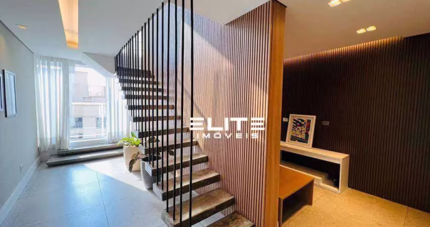 Cobertura com 2 dormitórios para alugar, 151 m² por r$ 9.264,59/mês - campestre - santo andré/sp