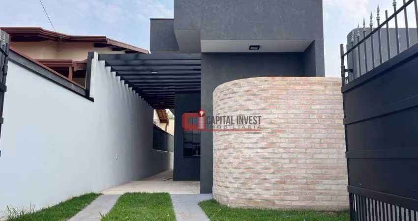 Casa com 2 dormitórios à venda, 51 m² por R$ 420.000 - Reserva da Barra - Jaguariúna/SP
