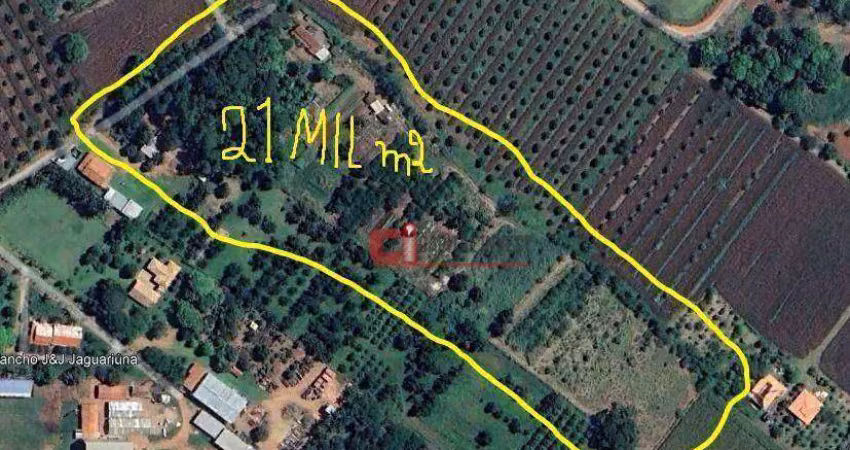 Terreno à venda, 21000 m² por R$ 1.000.000,00 - Guedes - Jaguariúna/SP