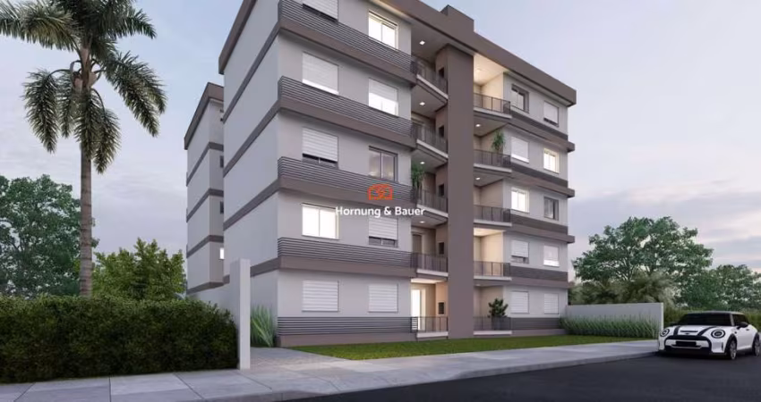 Apartamento em Construção com Piso Laminado e Sacada com churrasqueira à  venda em Campo Bom, bairro 25 de Julho