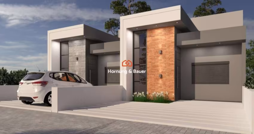Lançamento no loteamento Jardim da Encosta! Casa com suíte à venda em Estância Velha - bairro Encosta do Sol