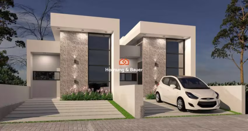 Lançamento no loteamento campos do lago! casa nova à venda em estância velha - bairro lago azul - condições exclusivas de lançamento!