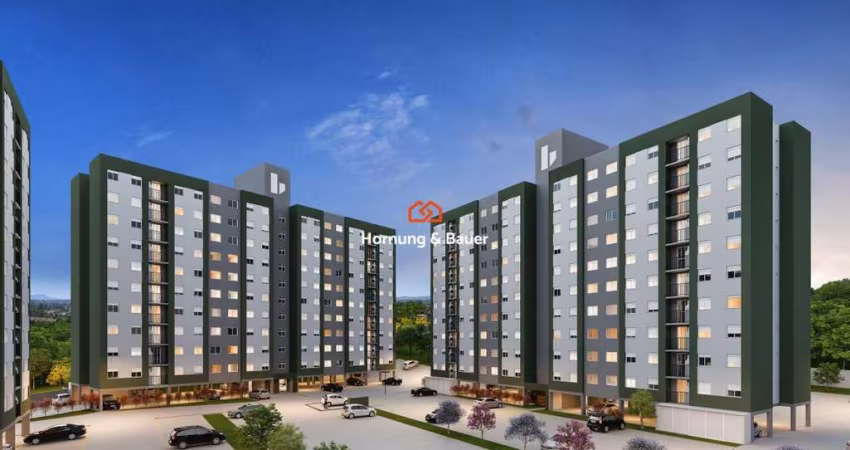 Lançamento em Novo Hamburgo! Apartamentos com sacada à venda no bairro Canudos - Residencial Viena