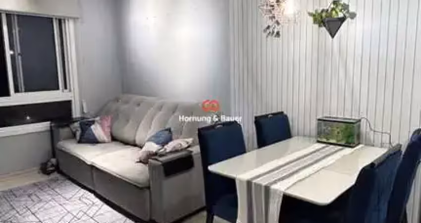 Excelente apartamento semimobiliado á venda em novo hamburgo, canudos - edifício cártago