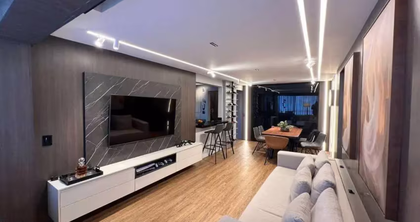 Apartamento mobiliado para locação com decoração contemporânea no Centro de Itajaí