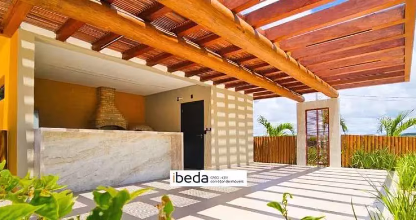 Apartamento em Cotovelo, vista mar com 78m2, Sala, 3 quartos 1 suíte, nascente.