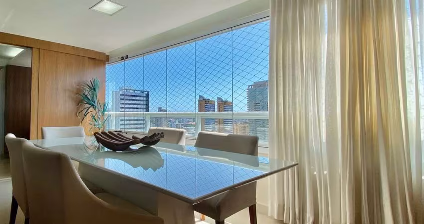 Quartier Lagoa Nova. Sala ampla 119m², 3 suítes, varanda gourmet, lavabo 2 vagas