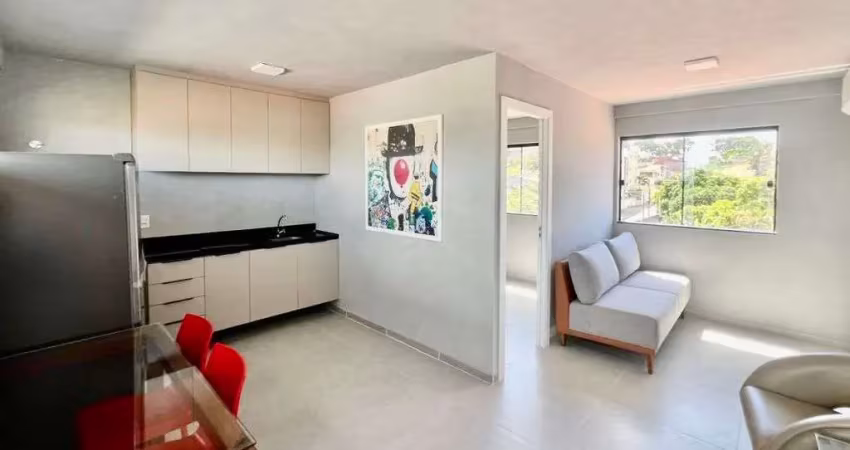ibeda - Flat Residencial a venda em Ponta Negra - Mobiliado. Suíte, cozinha, 1vg