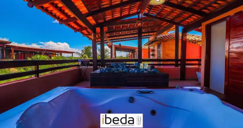 Ibeda - chalé a venda em pipa com sala, cozinha, 2 suítes, terraço hidro