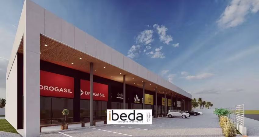 Ibeda - lojas comerciais para locação em cidade verde - 80m2 pé direito 5m