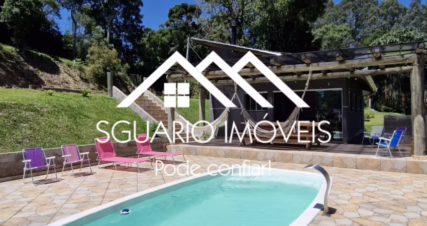 R$ 300 MIL (ESTUDA VEÍCULO/TERRENO) - CHÁCARA 2.748 m², CASA ALVENARIA 70 m² E PISCINA, MANDIRITUBA/PR.