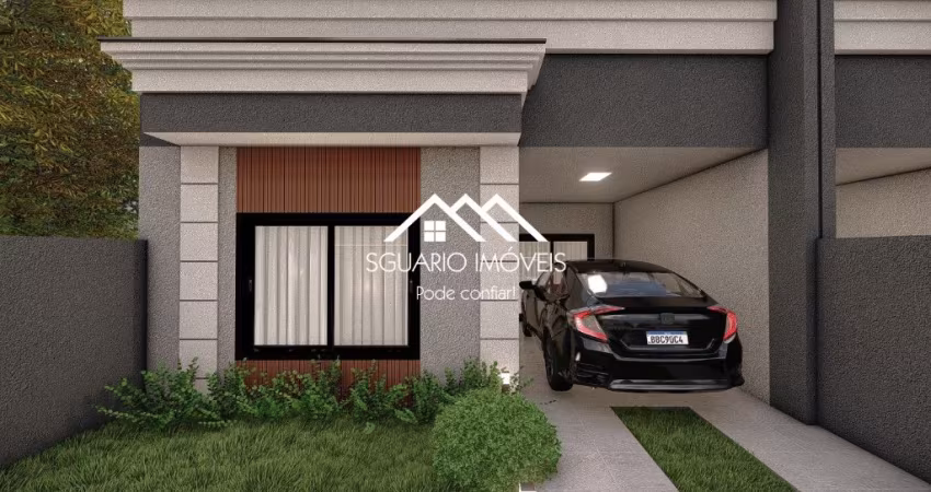 R$ 550 MIL - CASA (NA PLANTA) 82 m², 3 QUARTOS (1 SUÍTE), COSTEIRA, ARAUCÁRIA/PR.