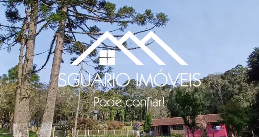 R$ 550 mil - chácara 27.000 m² com casa rústica de 3 quartos, taboão, agudos do sul/pr.