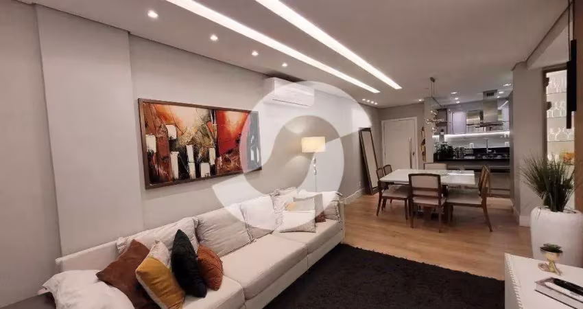 Apartamento de luxo à venda em niterói, icaraí, com 3 quartos, 140m²