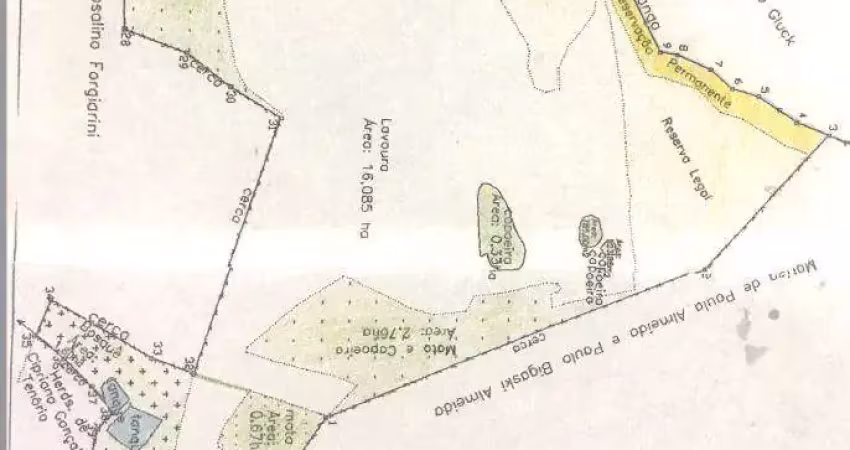 Terreno à venda na Rodovia do Xisto - BR-476 - Km 198, km 198, Centro, Lapa