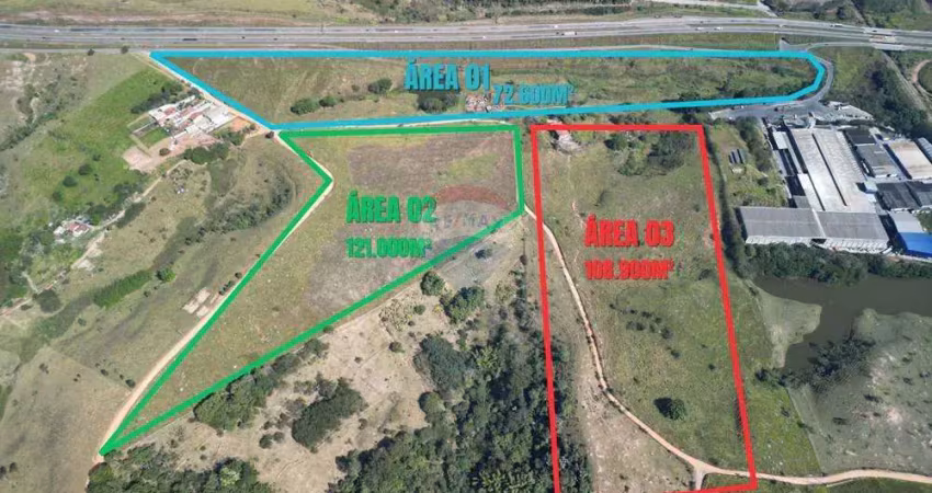 Oportunidade única: terreno industrial para logística e galpões em jacareí, parateí do meio com 302.500m²