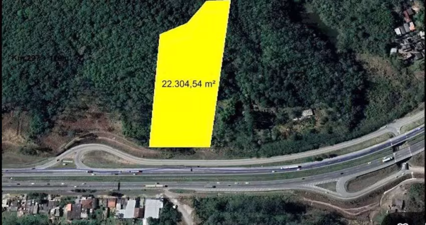 Área de 22.304 m² à venda na regis bittencourt - itapecerica da serra, sp - frente para rodovia!