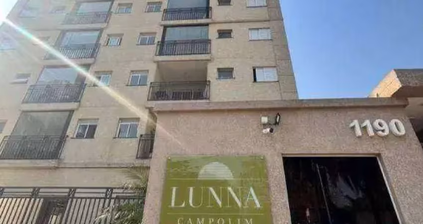 Condomínio lunna campolim - apartamento com 1 dormitório à venda, 38 m² por r$ 330.000 - parque campolim - sorocaba/sp