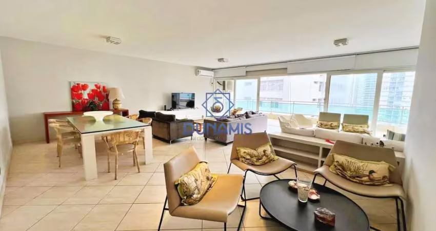 Apartamento para alugar, 348 m² por r$ 9.000,20/mês - praia das pitangueiras - guarujá/sp