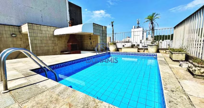 Cobertura à venda, 311 m² por r$ 1.700.000,00 - barra funda - guarujá/sp