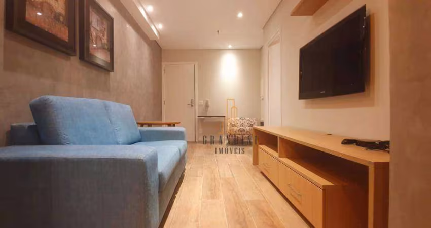Flat com 1 dormitório para alugar, 42 m² por R$ 4.170,00/mês - Centro - São Bernardo do Campo/SP
