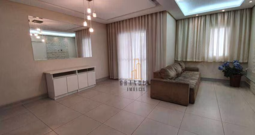 Apartamento com 3 dormitórios para alugar, 90 m² por R$ 4.548,95/mês - Planalto - São Bernardo do Campo/SP