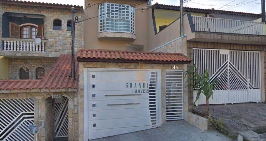 Sobrado à venda, 260 m² por r$ 800.000,00 - jardim santo antônio de pádua - santo andré/sp